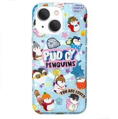 Pudgy Penguins Iceberg Glitter iPhone Case
