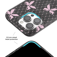 Lacy Pink Bows iPhone Case