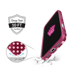 Raspberry Polka Dot iPhone Case