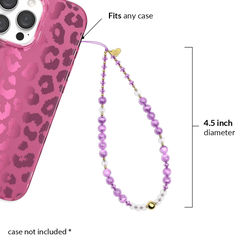 Amethyst Gemstone Phone Charm