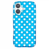 Aquamarine Polka Dot iPhone Case