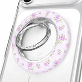 Dainty Lilac Floral MagSafe Grip Ring
