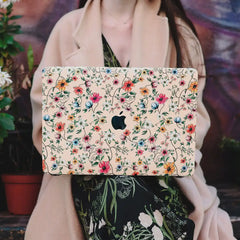 Nude Vintage Floral MacBook Case 2.0