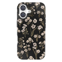 Nightbloom Gold Chrome Floral iPhone Case