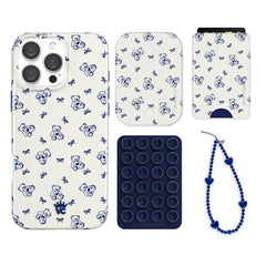 Preppy Teddy iPhone Bundle Set - Wallet