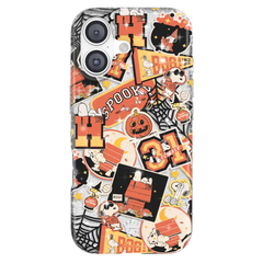 Snoopy Halloween Varsity Glitter iPhone Case