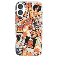 Snoopy Halloween Varsity Glitter iPhone Case