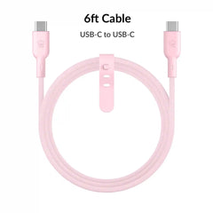 Strawberry Milk Fast Charging Cable, 6ft USB-C
