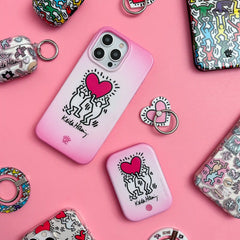 Keith Haring Pink Heart Portable MagSafe Charger Power Pack