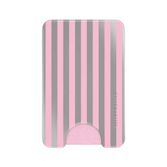 Pink Chrome Stripes MagSafe Wallet
