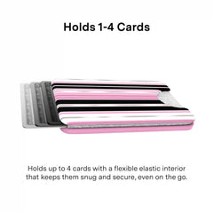 Pretty Punk Stripes Glitter MagSafe Wallet