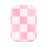Pink Vibe Checkered Portable MagSafe Charger Power Pack