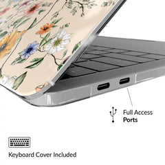 Nude Vintage Floral MacBook Case 2.0