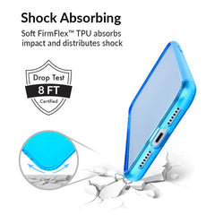 Neon Blue Clear iPhone Case