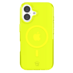Neon Yellow Clear iPhone Case