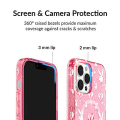 Playboy Pink Bunny Glitter iPhone Case