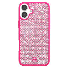 Hot Pink Caviar Crystals iPhone Case