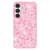 Pink Christmas Glitter Samsung Case