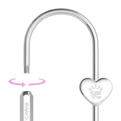Silver Carabiner Bag Charm