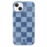 Denim Vibe Checkered iPhone Case