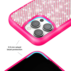 Hot Pink Caviar Crystals iPhone Case