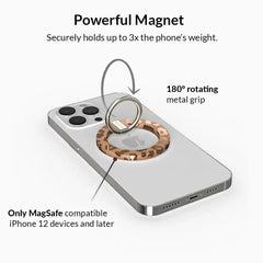 Bronze Chrome Leopard MagSafe Grip Ring