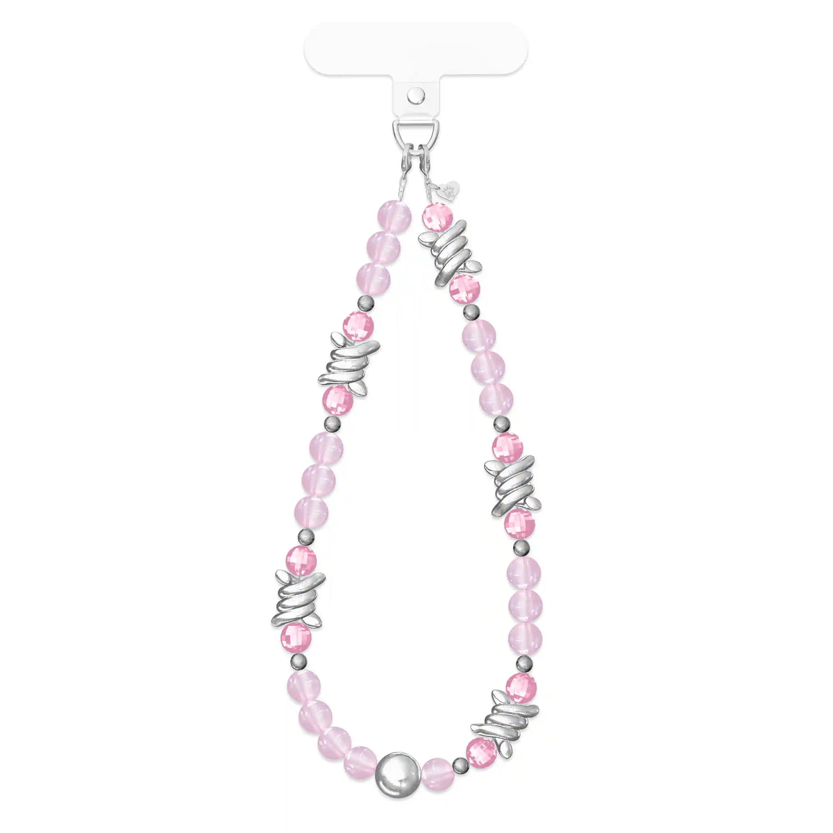 Pink Barbed Wire Phone Charm