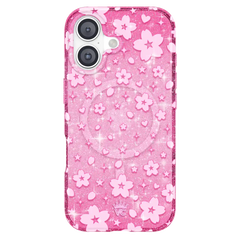 Cherry Blossom Glitter iPhone Case