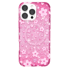 Cherry Blossom Glitter iPhone Case