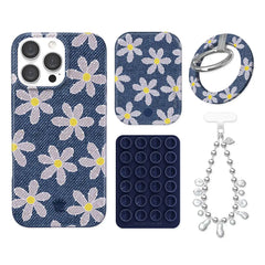 Denim Daisy iPhone Bundle Set - Grip