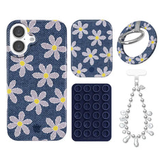 Denim Daisy iPhone Bundle Set - Grip