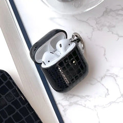 Black Croc AirPod Case