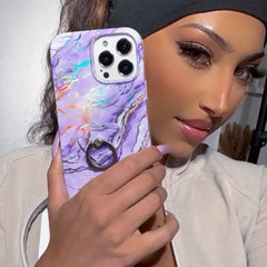 Purple Holo Moonstone iPhone Case
