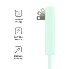 Mint Fast Charging Set, Dual Port Wall Adapter + 6ft USB-C Cable