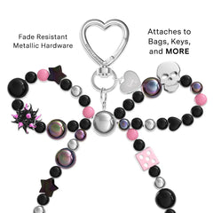 Gothic Bow Bag Charm
