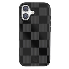 Noir Vibe Checkered iPhone Case