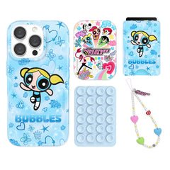 The Powerpuff Girls Bubbles iPhone Bundle Set - Wallet