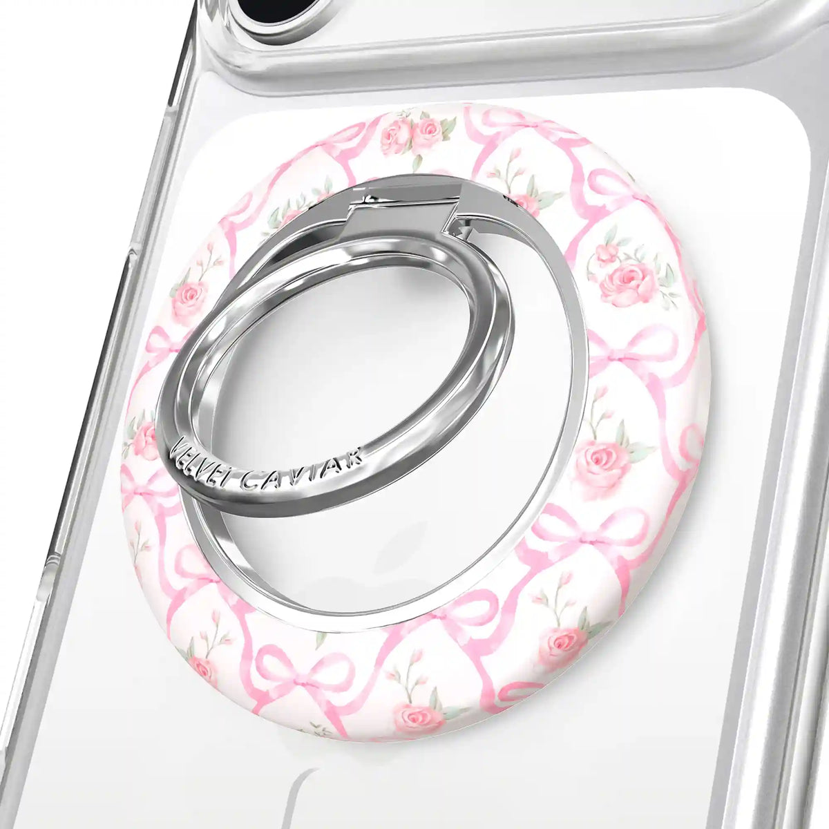 Lovely Pink Bows MagSafe Grip Ring