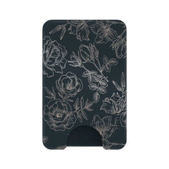 Floral Rose Gold Chrome MagSafe Wallet