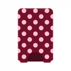 Raspberry Polka Dot MagSafe Wallet