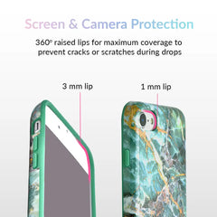 Green Emerald Marble iPhone Case
