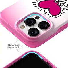 Keith Haring Pink Heart iPhone Case