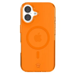 Neon Orange Clear iPhone Case