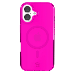 Neon Pink Clear iPhone Case