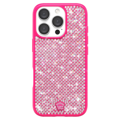 Hot Pink Caviar Crystals iPhone Case