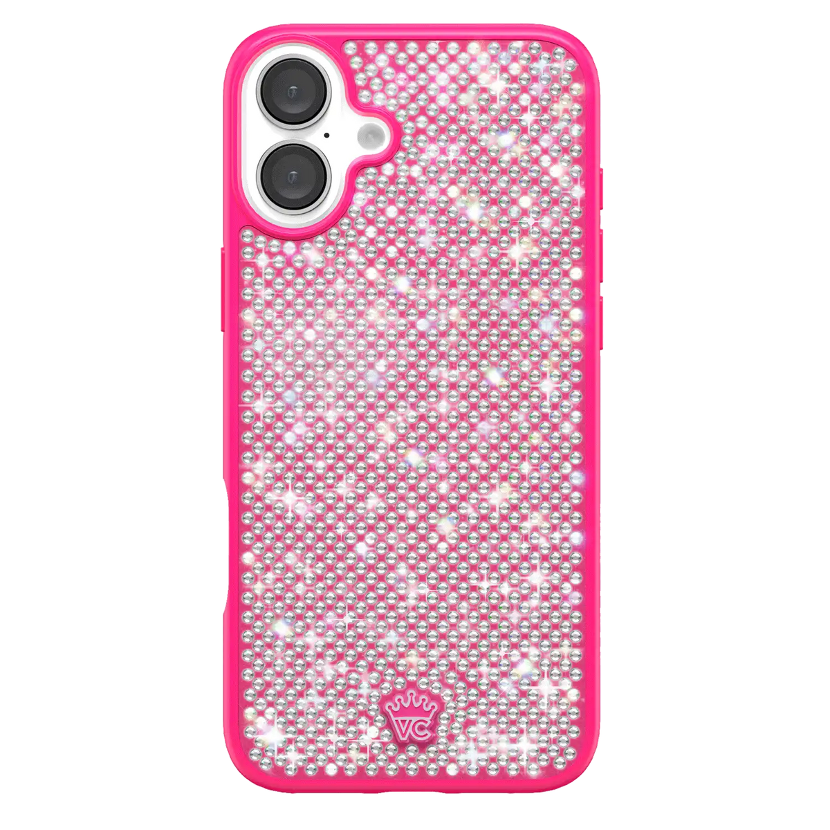 Hot Pink Caviar Crystals iPhone Case