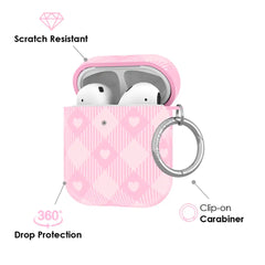 Dolly Pink Gingham AirPod Case