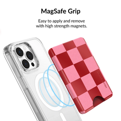 Rose Vibe Checkered Magsafe Wallet