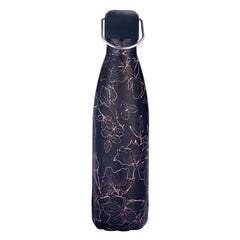 Floral Rose Gold Water Bottle