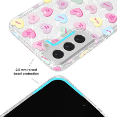 Sweet Hearts Glitter Samsung Case